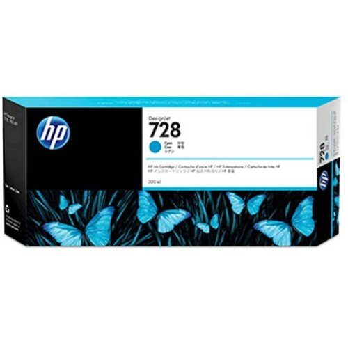 HP ČRNILO CYAN 728 ZA DSJ T730, T830 300ml F9K17A Slike