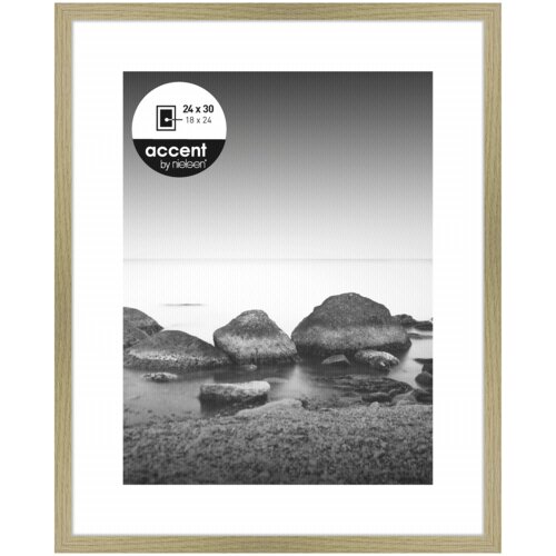 NIELSEN DESIGN nielsen aura oak 24x30 wood incl. passepartout 1122002 Slike