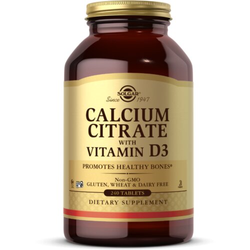 Solgar kalcijum citrat plus vitamin d , 60 tableta Slike