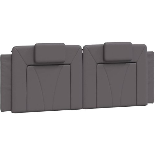 vidaXL Vzglavna stranica siva 140 cm umetno usnje, (21142566) Cene