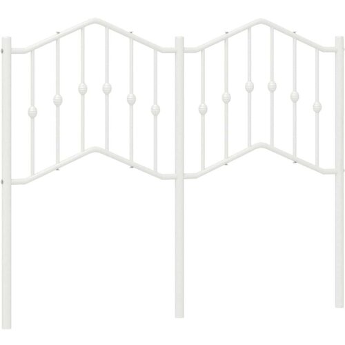  Metalno uzglavlje bijelo 120 cm Slike