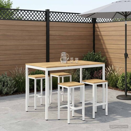  Stol za bar u vrtu Bijela 147 x 88,5 x 105 cm Cijene