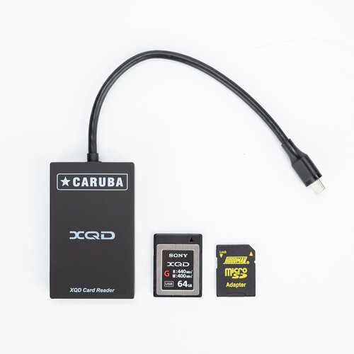 Caruba 2 in 1 Cardreader XQD + SD USB-C Slike