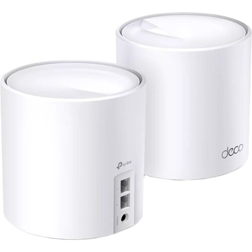 Tp-link Deco X60(2-pack) AX5400 Whole Home Mesh Wi-Fi 6 System, 574 Mbps at 2.4 GHz + 2402 Mbps at 5... Slike