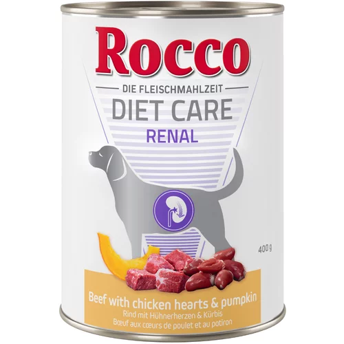 Rocco Diet Care Renal s piščančjimi srci in bučo - Varčno pakiranje: 12 x 400 g