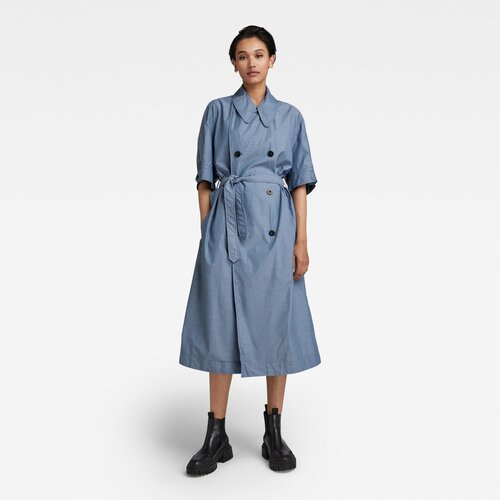 G-star Dress - High trench dress ss blue Slike