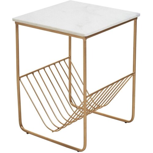 Premier Housewares Pomoćni stol s mramornom pločom 40x40 cm Mandoli &amp;ndash; Slike