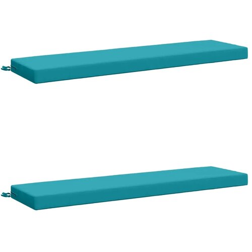  Jastučići za klupe - 2 dijela SOEST 2 kom. 100% poliester - Tirkizna 140 x 40 x 8 cm Poliester Cijene