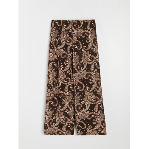 Sinsay Wide leg hlače od viskoze s paisley uzorkom Slike