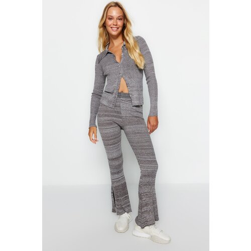 Trendyol Pants - Gray - Wide leg Slike