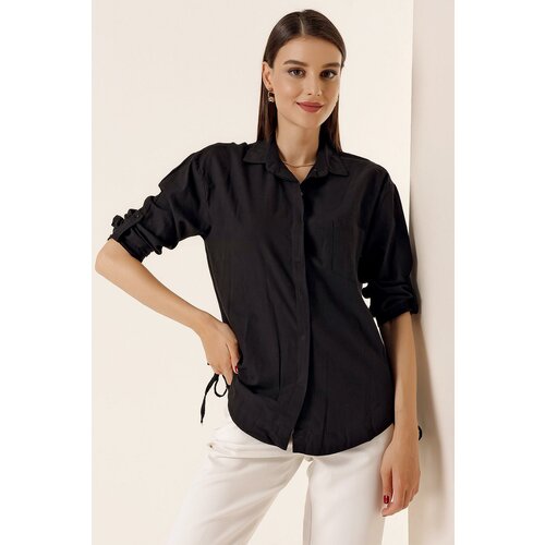 By Saygı Shirt with Buttons on the Sleeves, One Pocket Slike