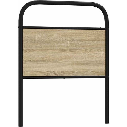 VidaXL Posteljno vzglavje sonoma hrast 80 cm jeklo in inž. les, (21611711) Slike
