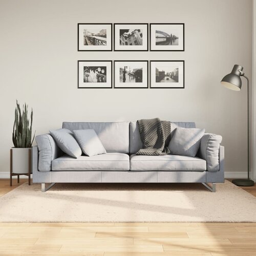 vidaXL Tepih HUARTE kratkih vlakana mekani i perivi bež 140 x 200 cm Cijene