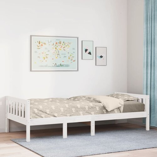 VidaXL Dječji krevet bez madraca bijeli 80 x 200 cm masivna borovina Slike