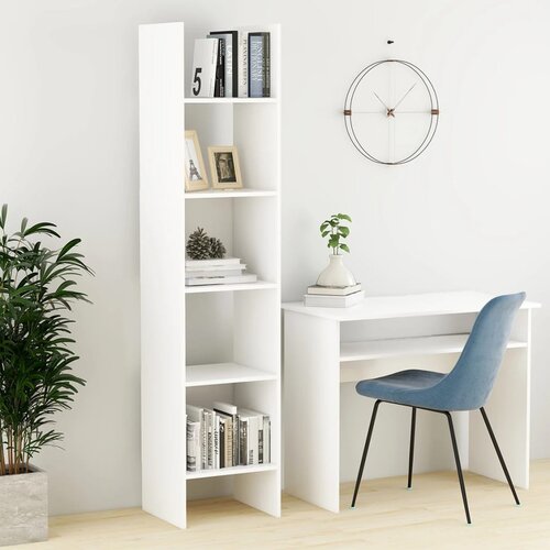 Furnova Knjižna omara bela 40x35x180 cm iverna plo&amp;scaron;ča, (21933269) Slike