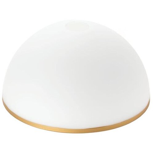  zamensko staklo za luster i podnu lampu old lamp E27, prečnik 30 cm, bela/zlatna Cene