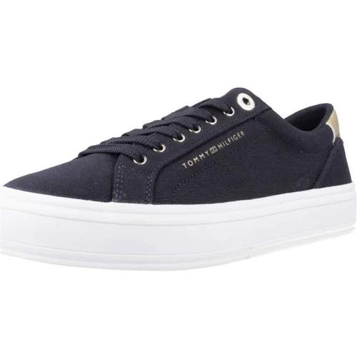 Tommy Hilfiger Modne superge ESSENTIAL VULC CANVAS SNEAKER Črna