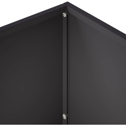  Vrtna saksija Crna 60 x 30 x 50 cm Čelična vrata Slike