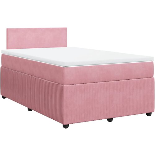 Box spring krevet s madracem ružičasti 120 x 200 cm bar&amp;scaron;unasti Slike