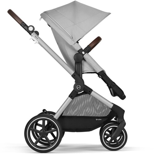Cybex Gold&amp;reg; otro&amp;scaron;ki voziček 3v1 eos&amp;trade; lux lava grey (silver frame) + aton&amp;trade; b2 steel grey Slike