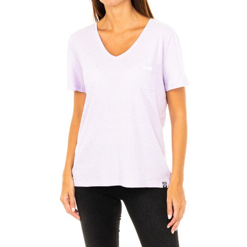 Superdry Majice s kratkimi rokavi G60111MT-NDA Vijolična Slike
