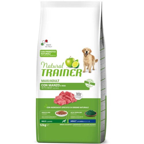 Natural trainer Adult Maxi - govedina in riž 2 x 12 kg Cene