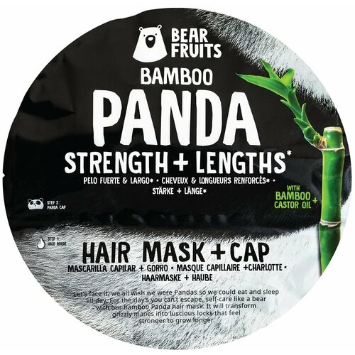 Bear Fruits panda strength & lengths maska za kosu i kapa 20ml Slike