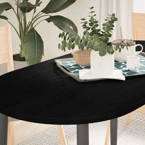 vidaXL Mizna plo&scaron;ča temno rjava 120x60x2 cm trdna hrastovina ovalna Cene
