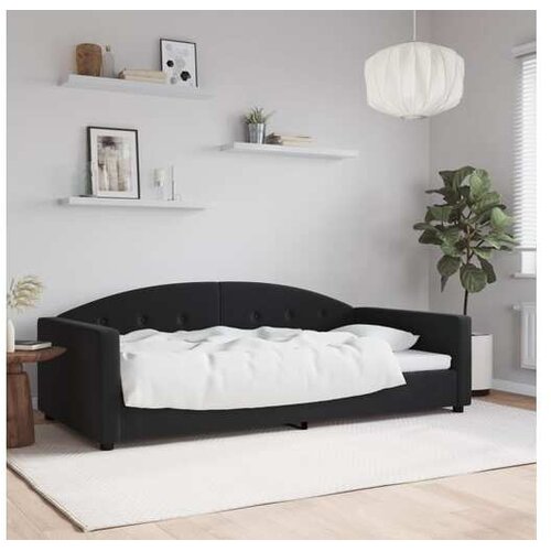 vidaXL Dnevni krevet crni 100 x 200 cm baršunasti Cene