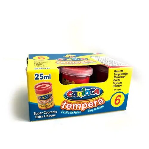 Carioca Rdeča tempera v lončku 6x35 gr - Cene