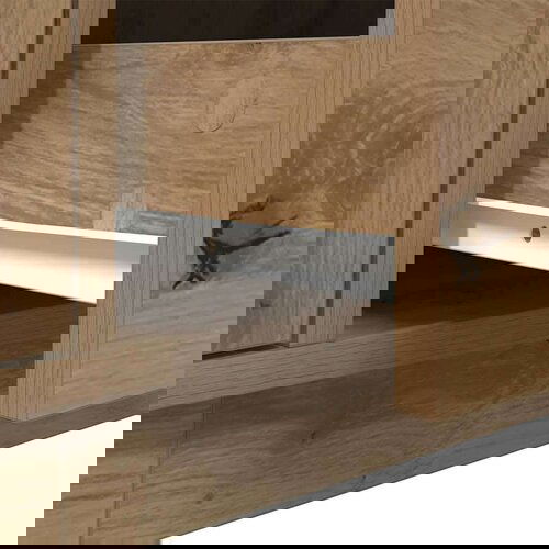 VidaXL TV ormarić s LED svjetlima Artisan hrast 193,5x41x50 cm Slike