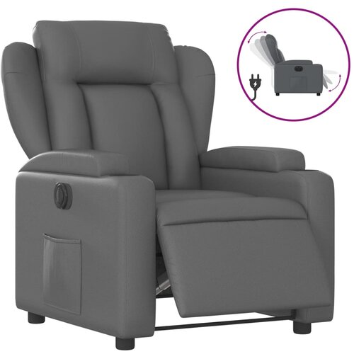 Maison Chic Električni naslanjač - Relax naslanjač sivo umetno usnje, (22061783) Cene