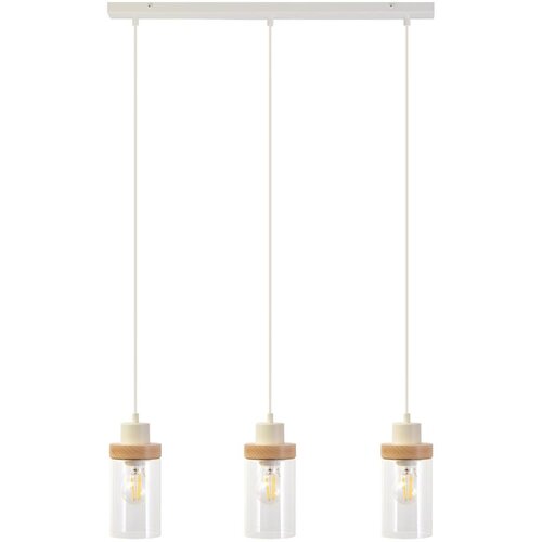  Visilica na sajli WOODNEST 3xE27/15W/230V borovina/krem Cene