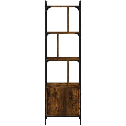 Regal za knjige s vratima boja hrasta 44,5x30x154,5 cm drveni Slike