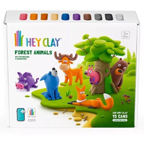 Hey Clay Hej Clay: Veliki set za modeliranje s aplikacijom - Šumske životinje Cene