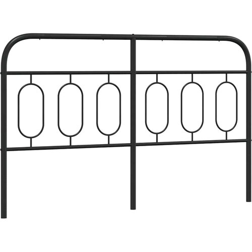  Metalno zamjensko uzglavlje crno 150 cm Slike
