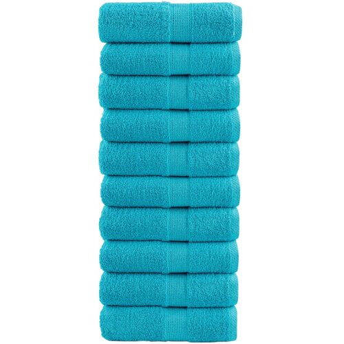 vidaXL Premium ručnici za goste SOLUND 10 kom. tirkizne boje 30x50 cm 600 g/m&sup2; - Tirkizna 30 x 50 cm 10 Cijene