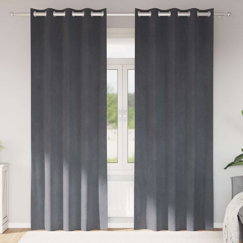  Zavjese za zamračivanje 2 kom. Svjetlosiva 140 x 260 cm Bar&amp;scaron;un Slike