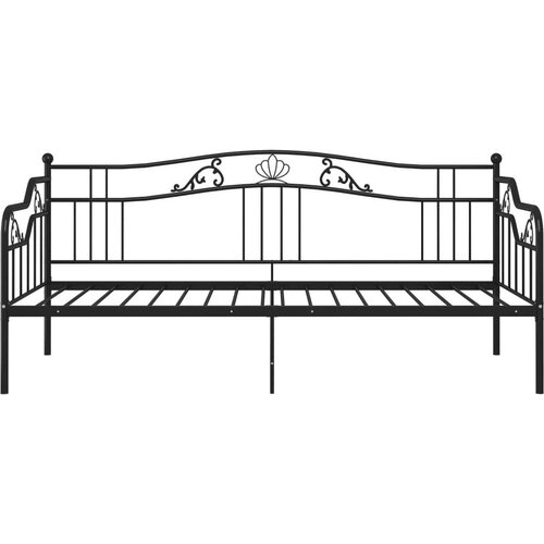  Okvir za krevet na razvlačenje crni metalni 90 x 200 cm Slike