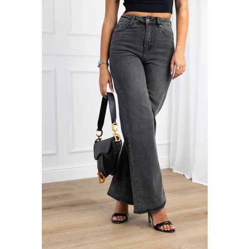 Beloved Jamie wide-leg jeans hlače sive