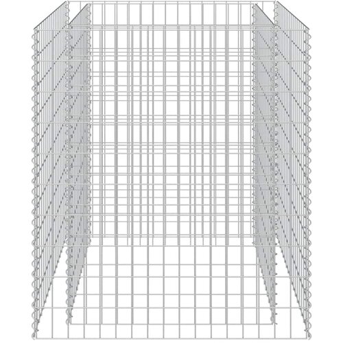  Gabionska sadilica od pocinčanog čelika 90 x 90 x 100 cm Slike