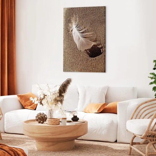  Slika - Feather on the Sand (1 Part) Vertical 80x120 Cene