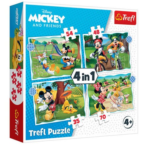 Trefl puzzle Mickey Mouse, 4u1 (35,48,54,70) Slike