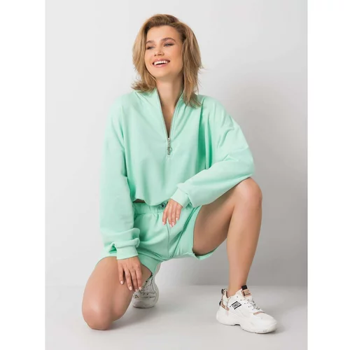 Fashion Hunters Women's sweatshirt with mint