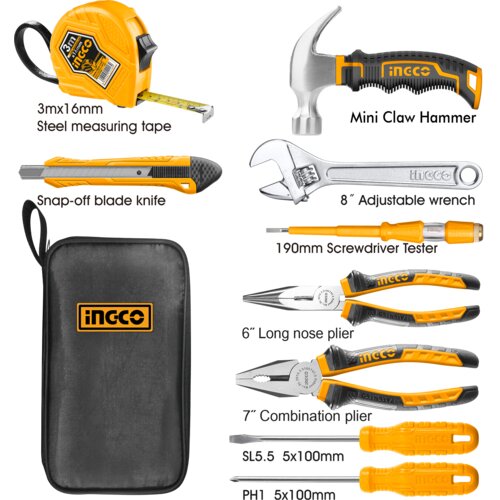 Ingco 9-delni set ručnih alata HKTH10809 Slike
