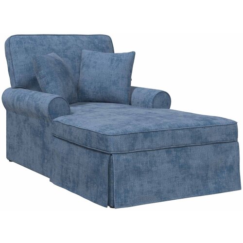 vidaXL Ležaljka s suknjom s jastukom Plava 157 x 91 x 91 cm ARES - Plava Cijene