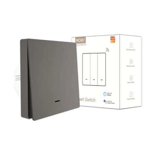 Moes® SMART ZIGBEE PAMETNI PREKIDAC EU SIVI ZS-B-EU1-GY-MS Cene