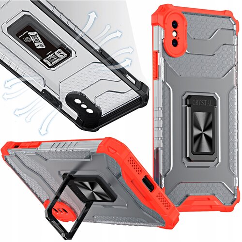 HURTEL CRYSTAL RING ETUI CASE OBUDOWA POKROWIEC FUTERAŁ DO IPHONE XS MAX CZERWONY, (21974194) Cene