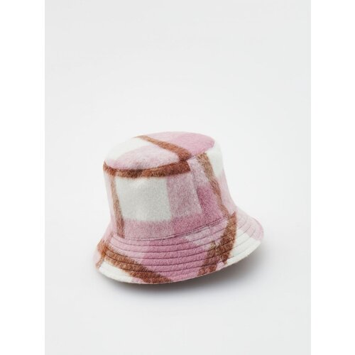 Reserved karirast klobuček bucket hat - roza Cene