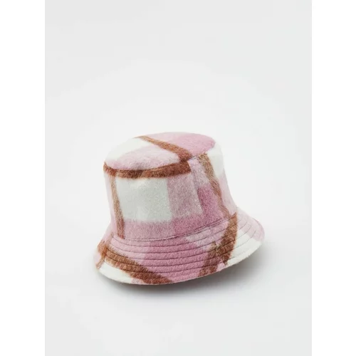 Reserved karirast klobuček bucket hat - roza